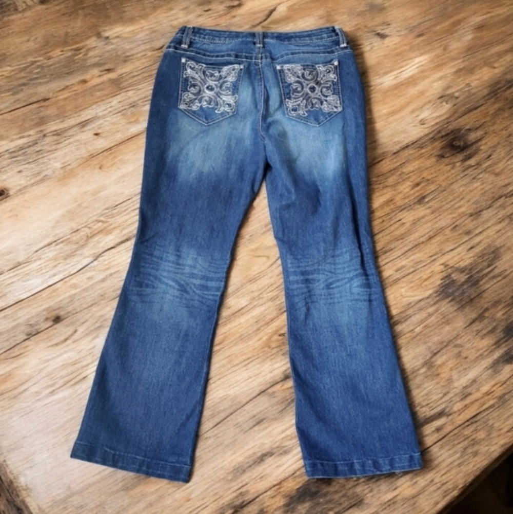Nine West Boot Cut Embellished Jeans Size10